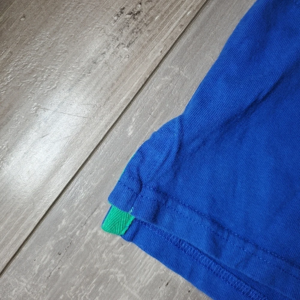 Gymboree 100% Cotton Colorblock Gray Green and Blue Dinosaur Polo Size 5T NWOT